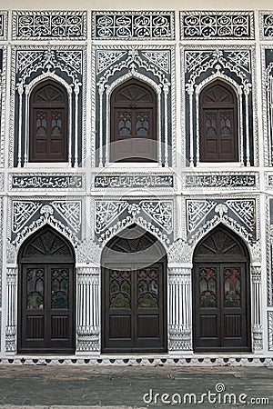 Symmetry of Islamic Architecture Stock Photo