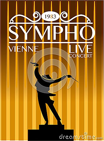 Sympho Vienna Live Concert Concept Vector Illustration