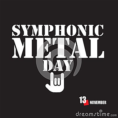 Symphonic Metal Day Vector Illustration