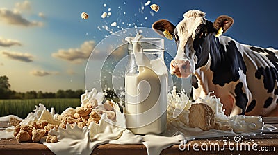 A Symphony of Dairy Cow Offerings for Every Palate Stock Photo
