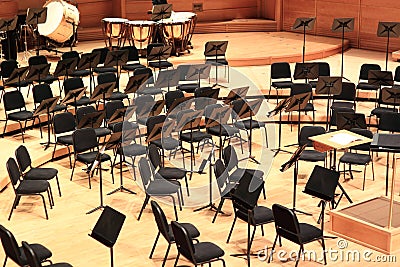 Symphony Orchestra Stock Photo