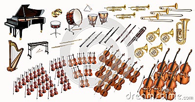 Symphony orchestra diagram Stock Photo