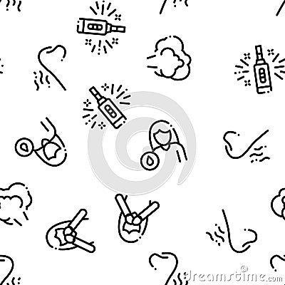 Symptomps Of Pregnancy Seamless Pattern Vector Vector Illustration