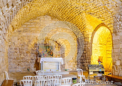 The Synagogue Church in Nazareth Editorial Stock Photo
