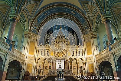 Synagogue interior Stock Photo