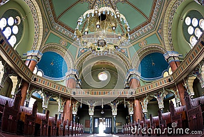 Synagogue Interior Stock Photo