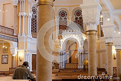 Synagogue interior Editorial Stock Photo
