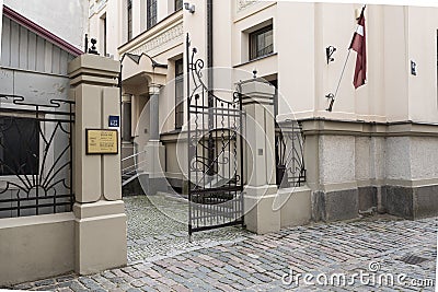 The synagogue in Riga, Latvia Editorial Stock Photo