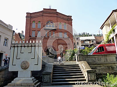 Synagogue of Tbilisi in Georgia. Editorial Stock Photo