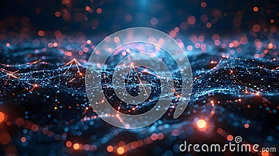 Synapse Symphony: Visualizing Neural Connections. Concept Neural Connections, Brain Communication, Stock Photo