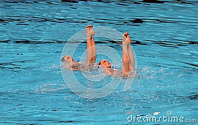 Synchronised Swimming Editorial Stock Photo