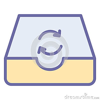 Synchronization, sync Isolated Vector icon which can easily modify or edit Vector Illustration
