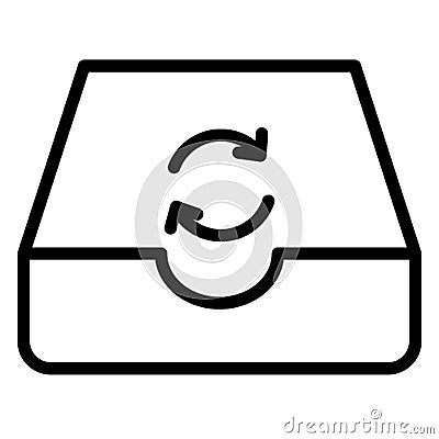Synchronization, sync Isolated Vector icon which can easily modify or edit Vector Illustration