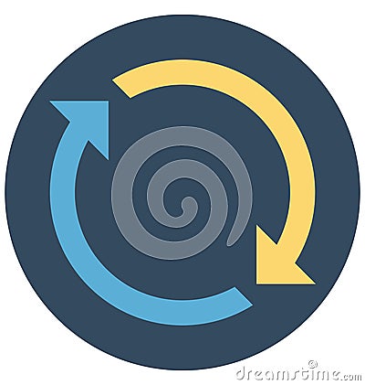 synchronization, sync, Isolated Vector icons that can be easily modified or edit Vector Illustration