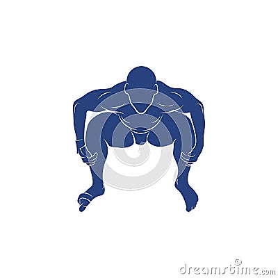 Synchronized Diving vector illustration design. Springboard Platform Diving Silhouette. Sport Athletes design template Vector Illustration