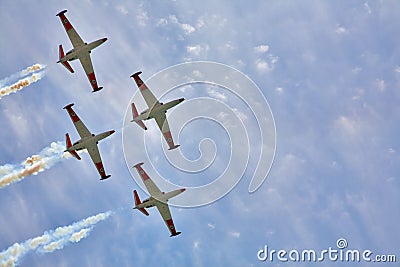 Synchronous flight Editorial Stock Photo