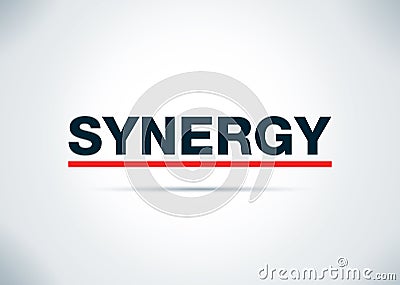 Synergy Abstract Flat Background Design Illustration Stock Photo