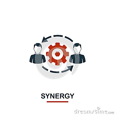 Synergy icon. Premium style design from teamwork icon collection. UI and UX. Pixel perfect Synergy icon for web design Vector Illustration