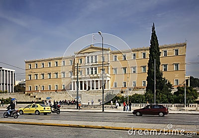 Syntagma Square in Athens. Greece Editorial Stock Photo