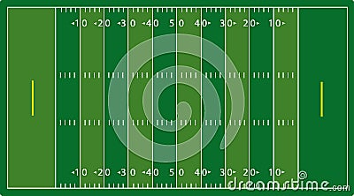 Syntetic football field (NFL) Stock Photo