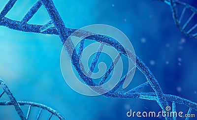 Synthesis of DNA, Replication, Modification and Mutation Process. Concept of Advanced Breakthrough in Scientific Biotechnology Stock Photo