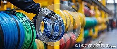 Synthetic elastomers are designed to be highly durable, flexible, and versatile. This image portrays the process of Stock Photo