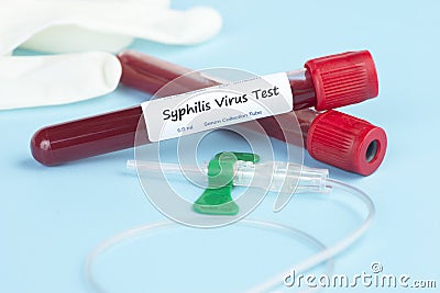 Syphilis Blood Test Stock Photo