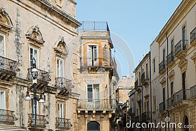 Syracuse Ortigia Stock Photo