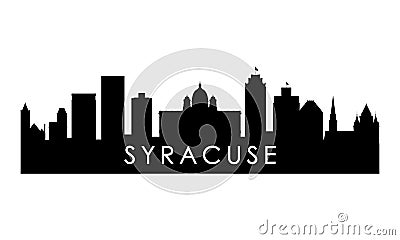 Syracuse skyline silhouette. Vector Illustration