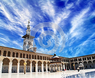 Syria. Damascus. Omayyad Mosque Editorial Stock Photo