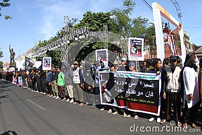 Syria demonstration Editorial Stock Photo