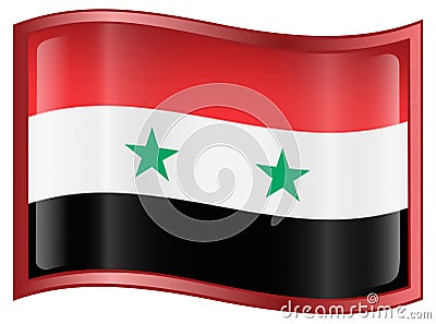 Syria Flag icon Vector Illustration