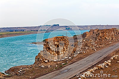 Syria - Halabia, Town of Zenobia Stock Photo