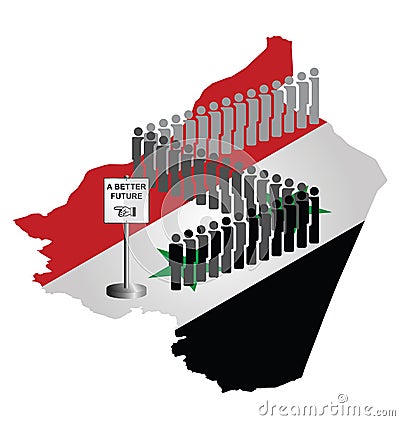 Syrian Migration Vector Illustration