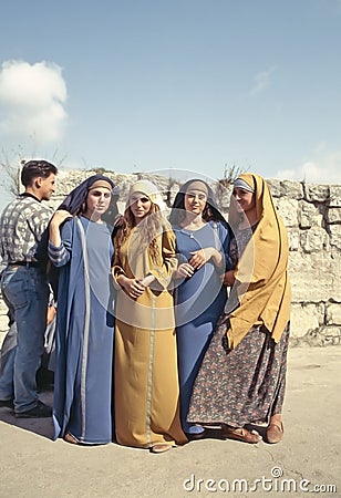 Syrian women Editorial Stock Photo