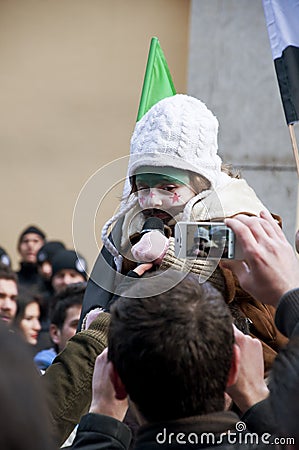 Syrians Protesting Editorial Stock Photo