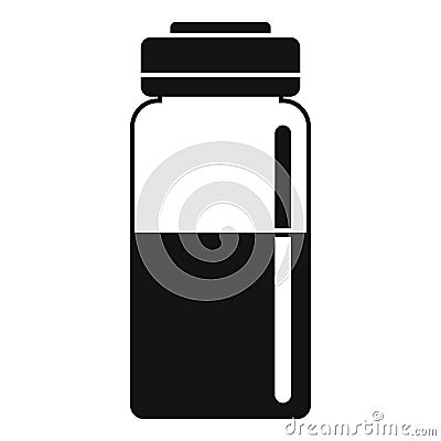 Syringe bottle icon, simple style Vector Illustration