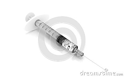 Syringe Cartoon Illustration