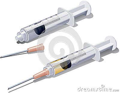 Syringe or Hypodermic Needle Stock Photo