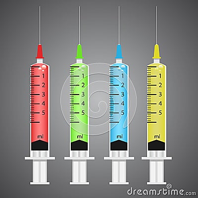 Syringe icon. Vector Illustration