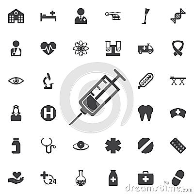 Syringe Icon Stock Photo