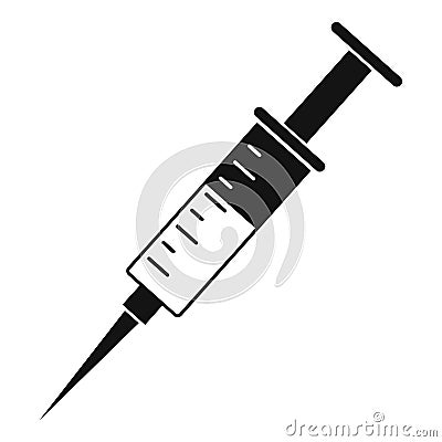 Syringe icon, simple style Vector Illustration