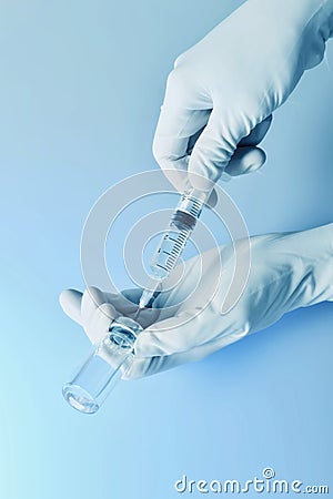 Syringe for injection Stock Photo