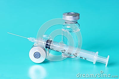 Syringe Vials Stock Photo