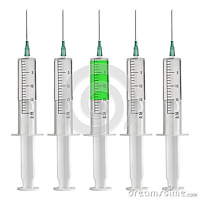 Syringes, antlis Stock Photo