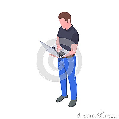 System Administrator Icon Vector Illustration