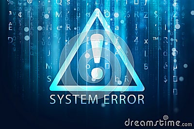 System error background Stock Photo
