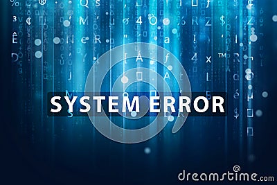 System error Stock Photo