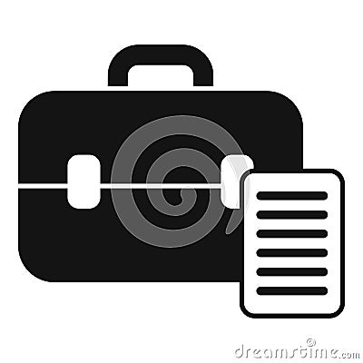 System file invoice icon simple vector. Remote screen plan Stock Photo
