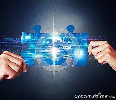 System integration concept Stock Photo